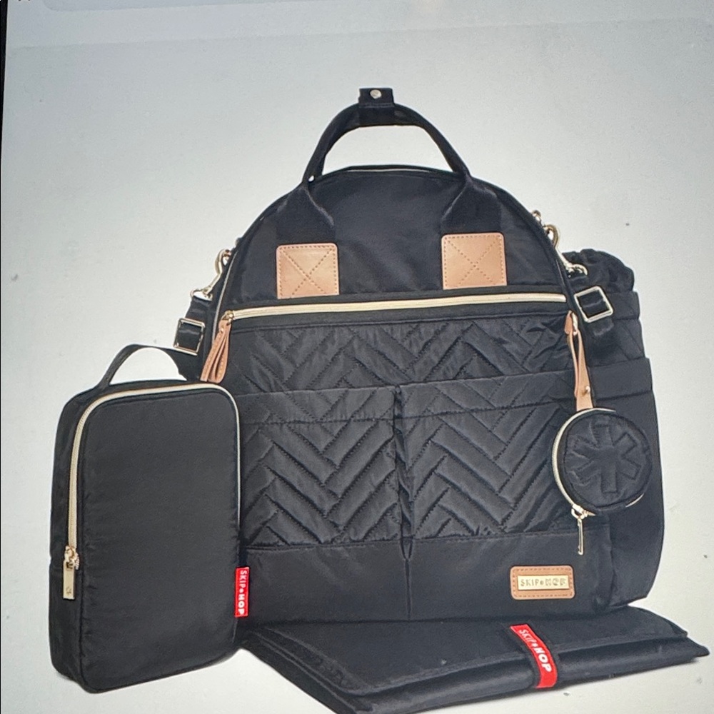 Skip Hop Black and Beige Baby Bag - Picture 2 of 3